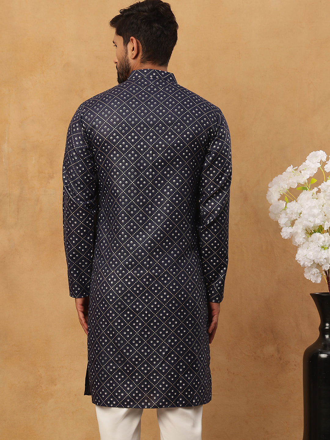 Festive Cotton Blend Printed Kurta