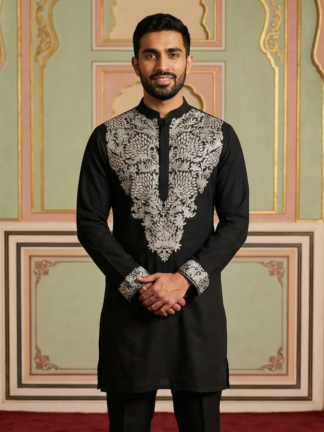 Japanese Fabric Embroidered Kurta