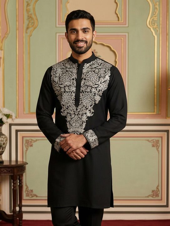 Japanese Fabric Embroidered Kurta