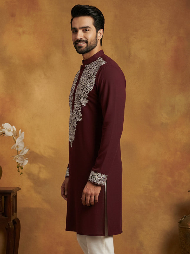 Japanese Fabric Embroidered Kurta