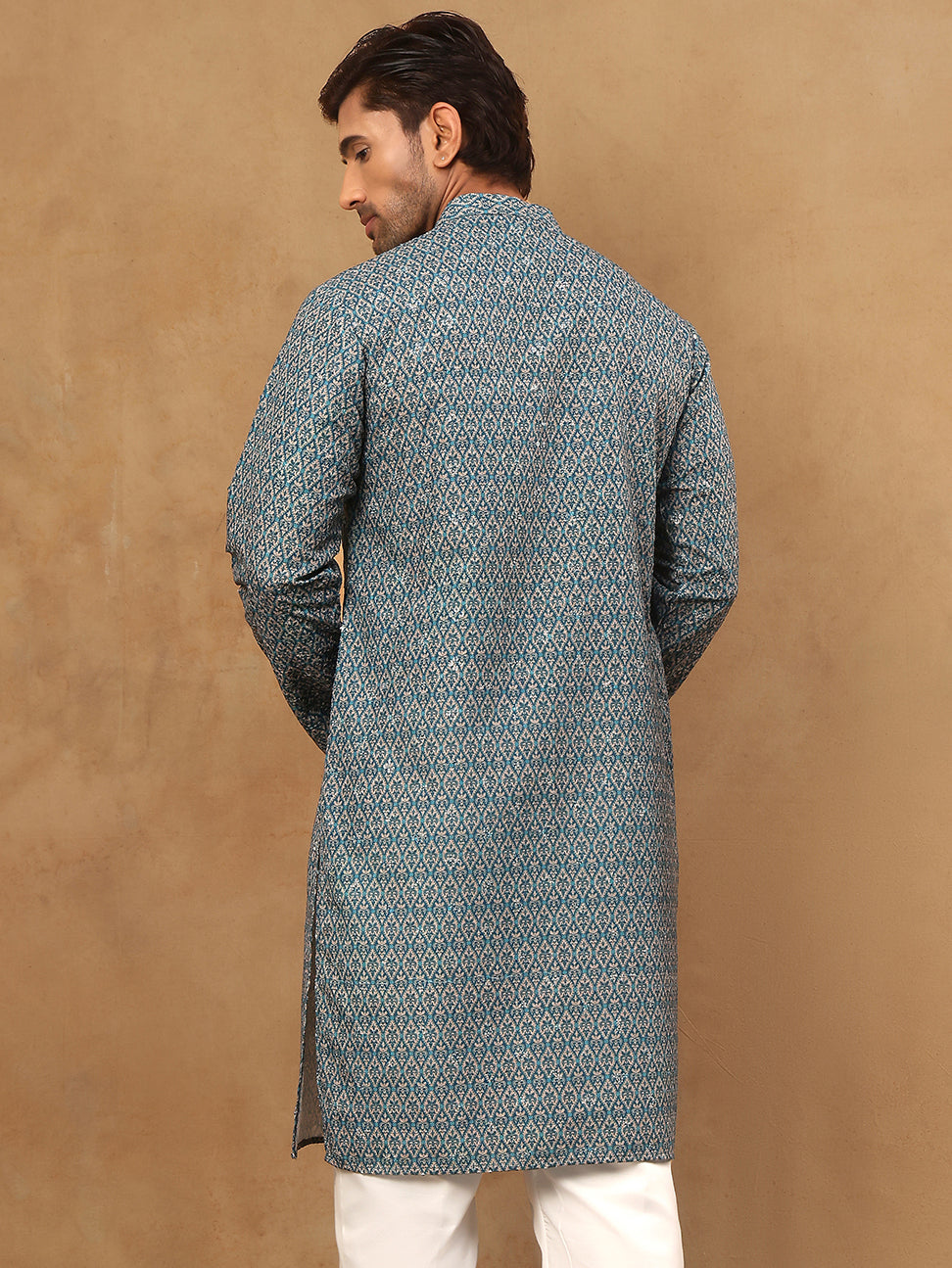 Cotton Blend Ethnic Printed Kurta