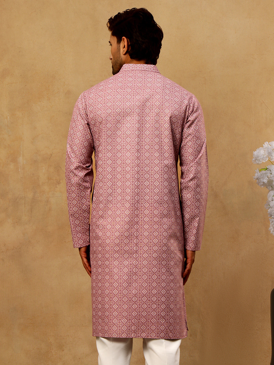 Traditional Printed Kurta For Men