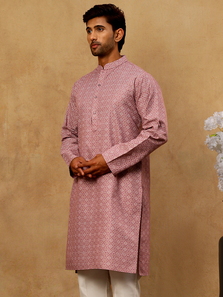 Traditional Printed Kurta For Men
