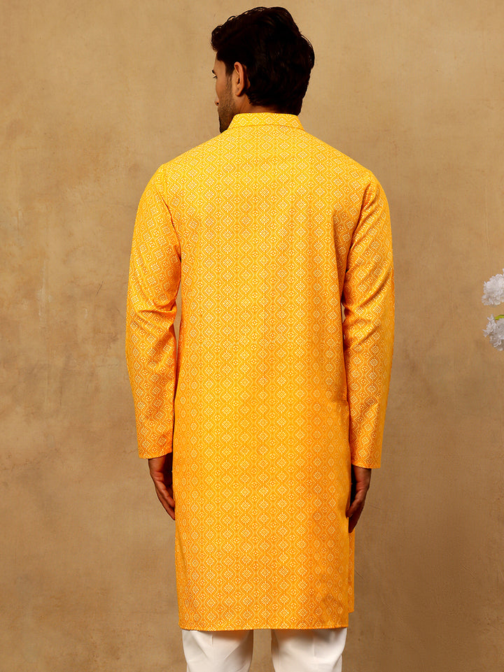 Traditional Printed Kurta For Men