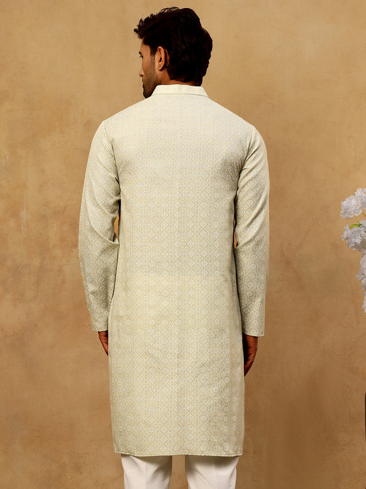 Traditional Printed Kurta For Men