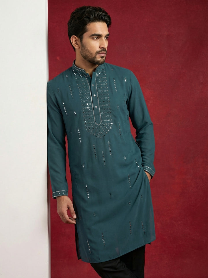 Men Japanese Imported Embroidered Kurta