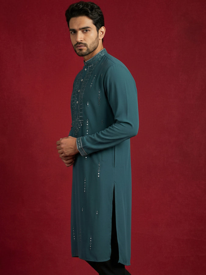 Men Japanese Imported Embroidered Kurta