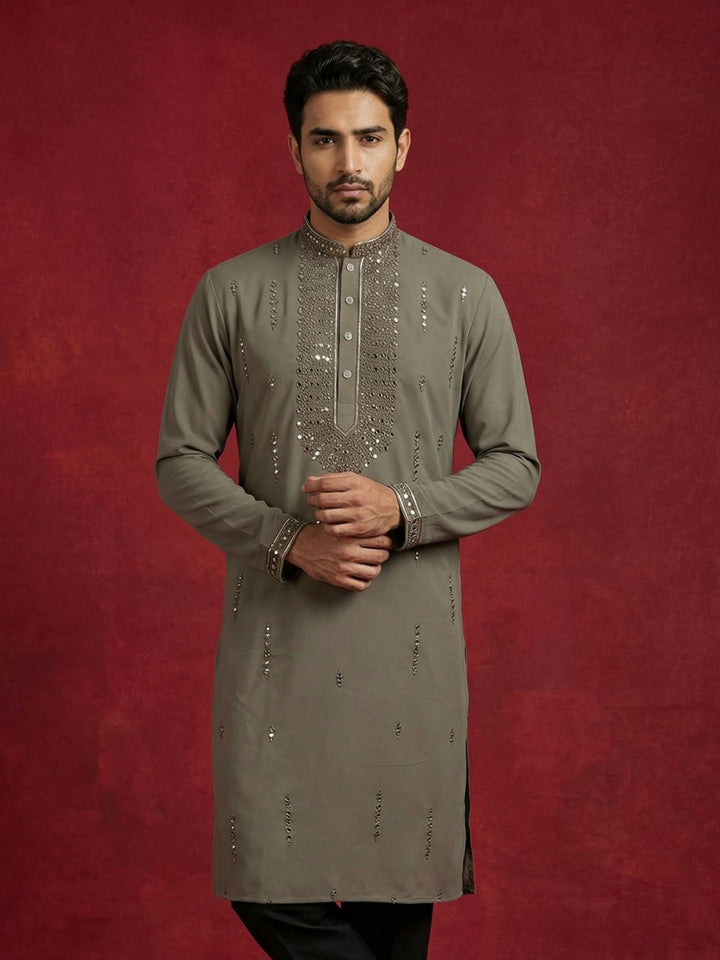 Men Japanese Imported Embroidered Kurta