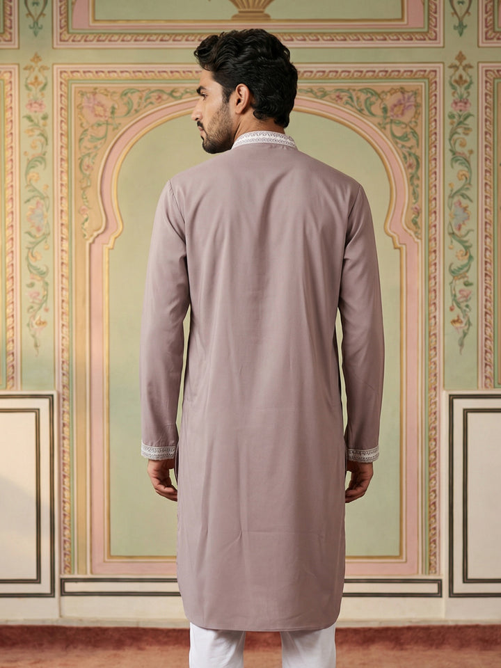 Men Japanese Fabric Embroidered Kurta