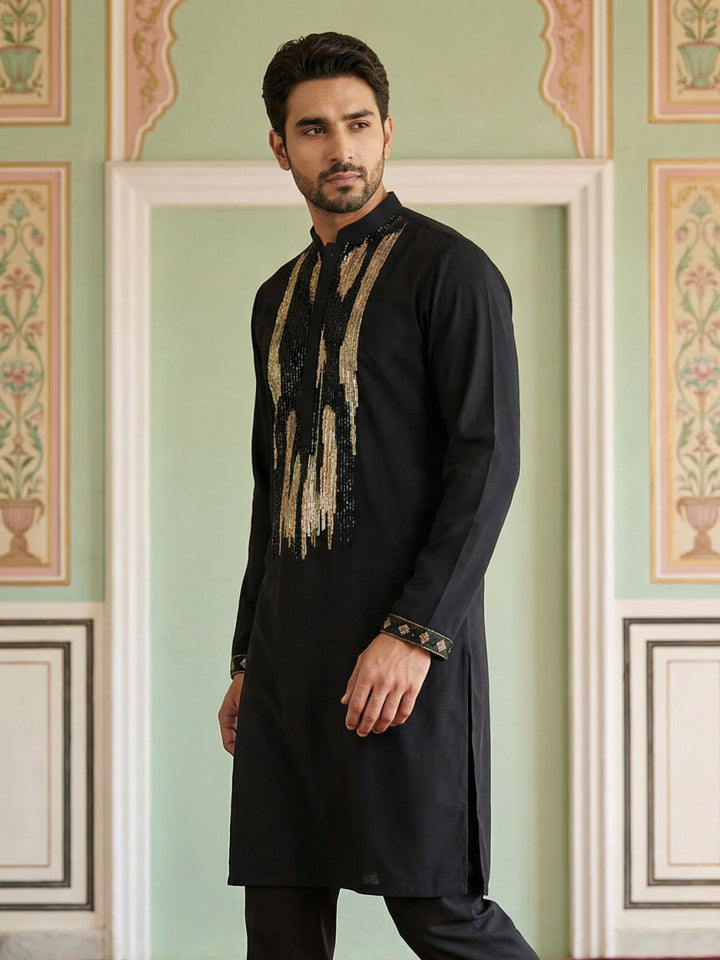 Japanese Fabric Embroidered Kurta