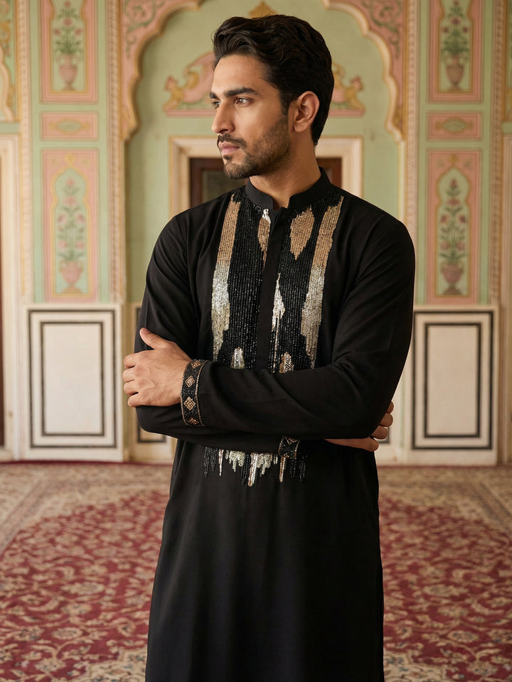 Japanese Fabric Embroidered Kurta