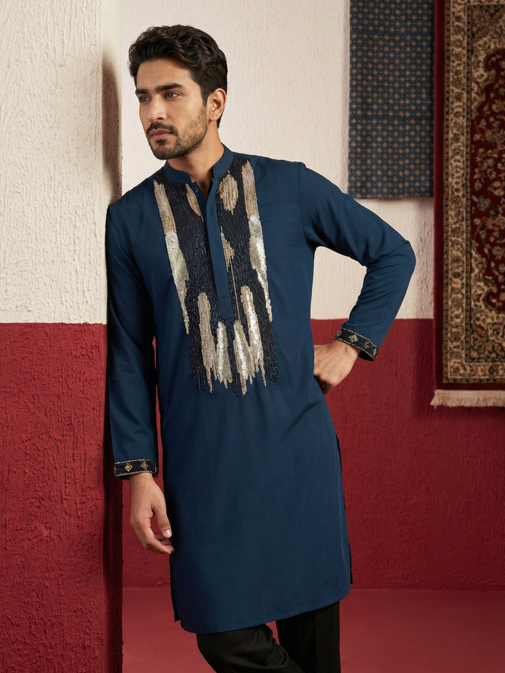 Japanese Fabric Embroidered Kurta