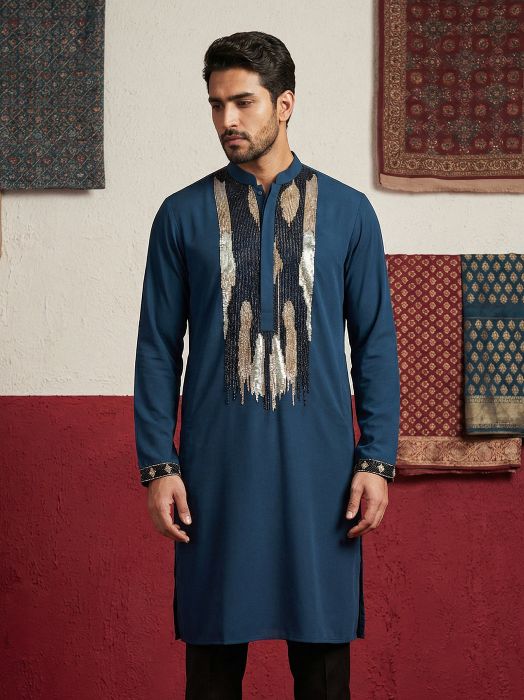 Japanese Fabric Embroidered Kurta