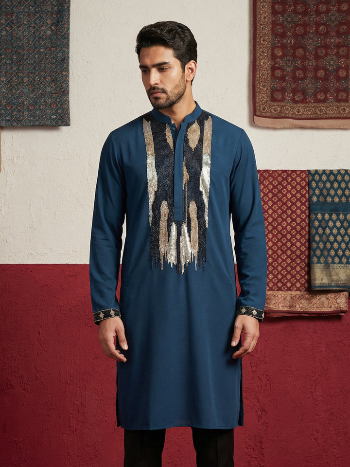 Japanese Fabric Embroidered Kurta