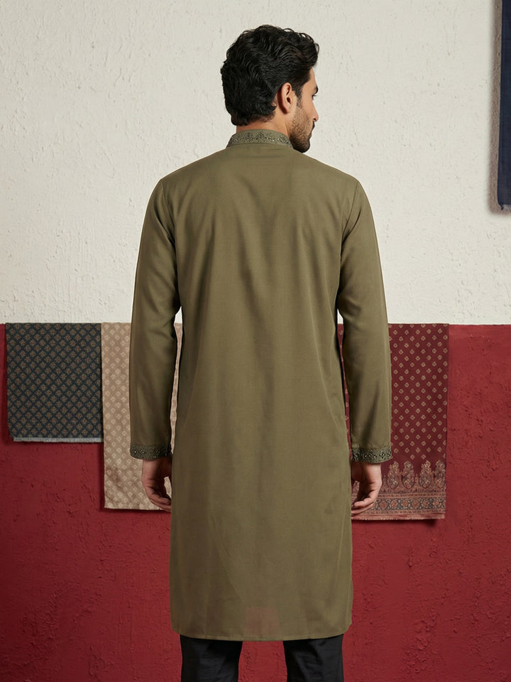 Japanese Fabric &amp; Mirror Work Kurta