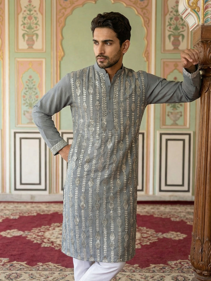 Modern Ethnic Silk Blend Kurta
