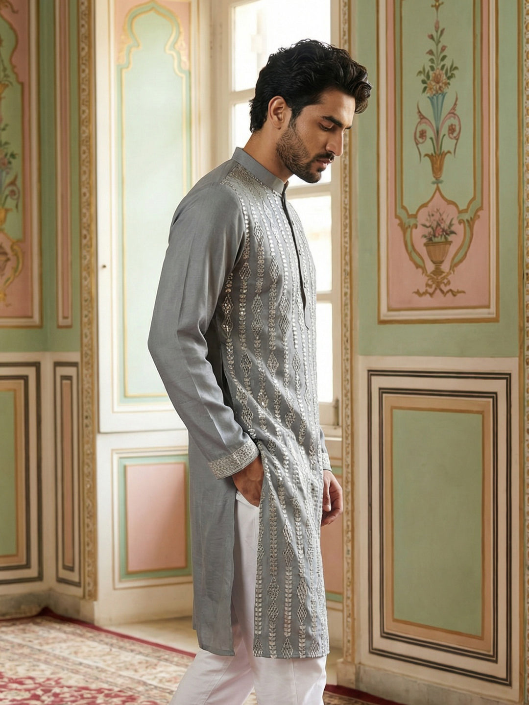 Modern Ethnic Silk Blend Kurta