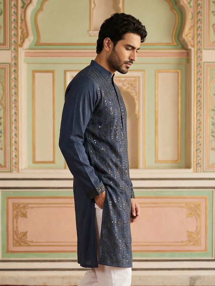 Modern Ethnic Silk Blend Kurta