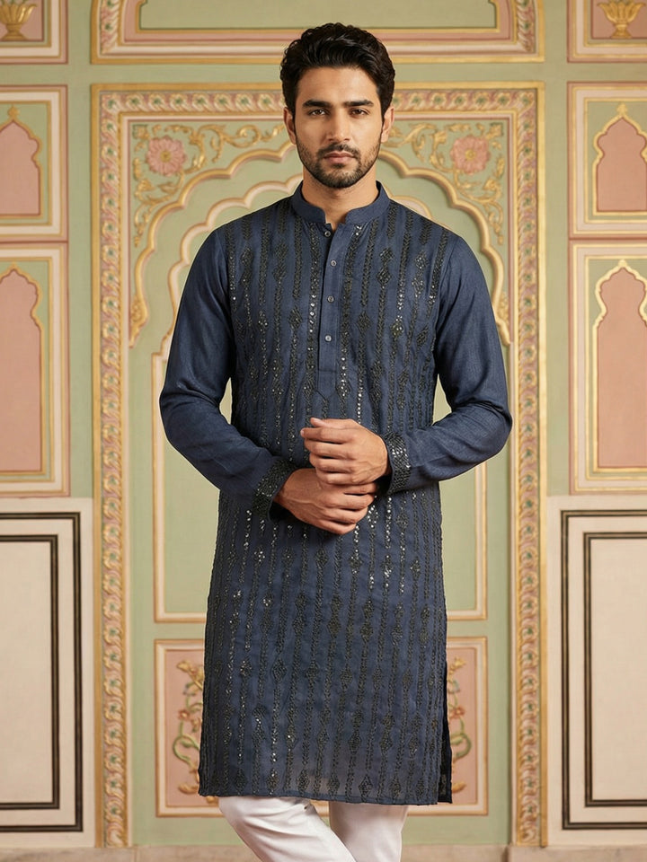 Modern Ethnic Silk Blend Kurta