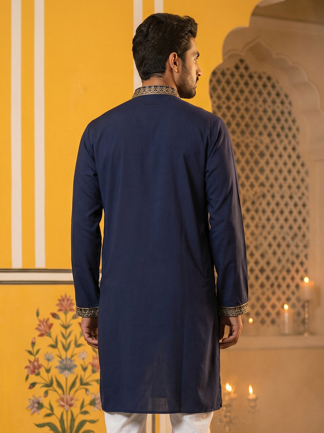 Men’S Japanese Embroidered Kurta