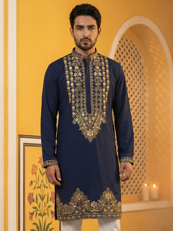 Men’S Japanese Embroidered Kurta