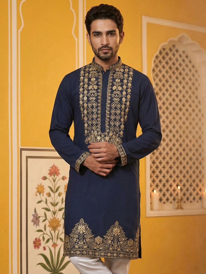 Men’S Japanese Embroidered Kurta