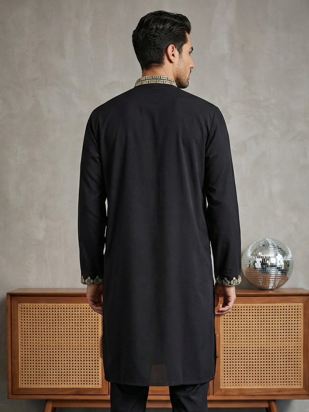 Ethnic Wear Cotton Blend Embroidered Kurta