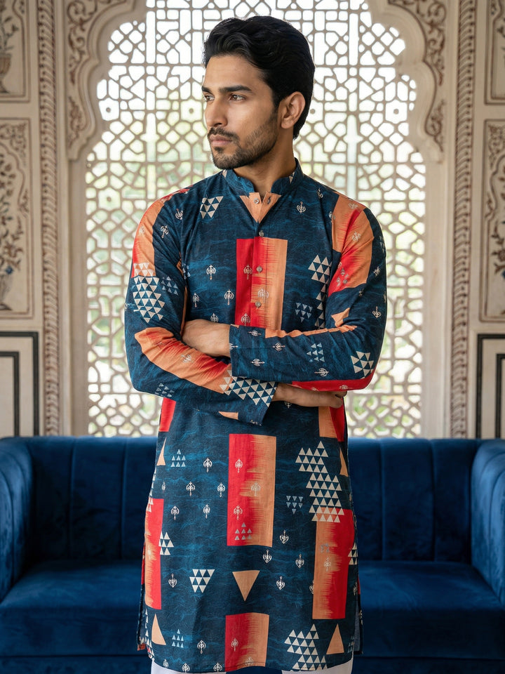 Geometric Printed Kurta