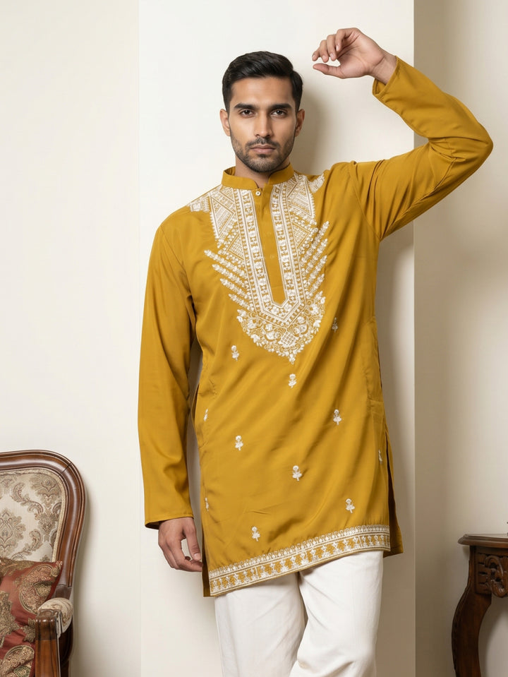 Japanese Fabric Embroidered Ethnic Kurtas