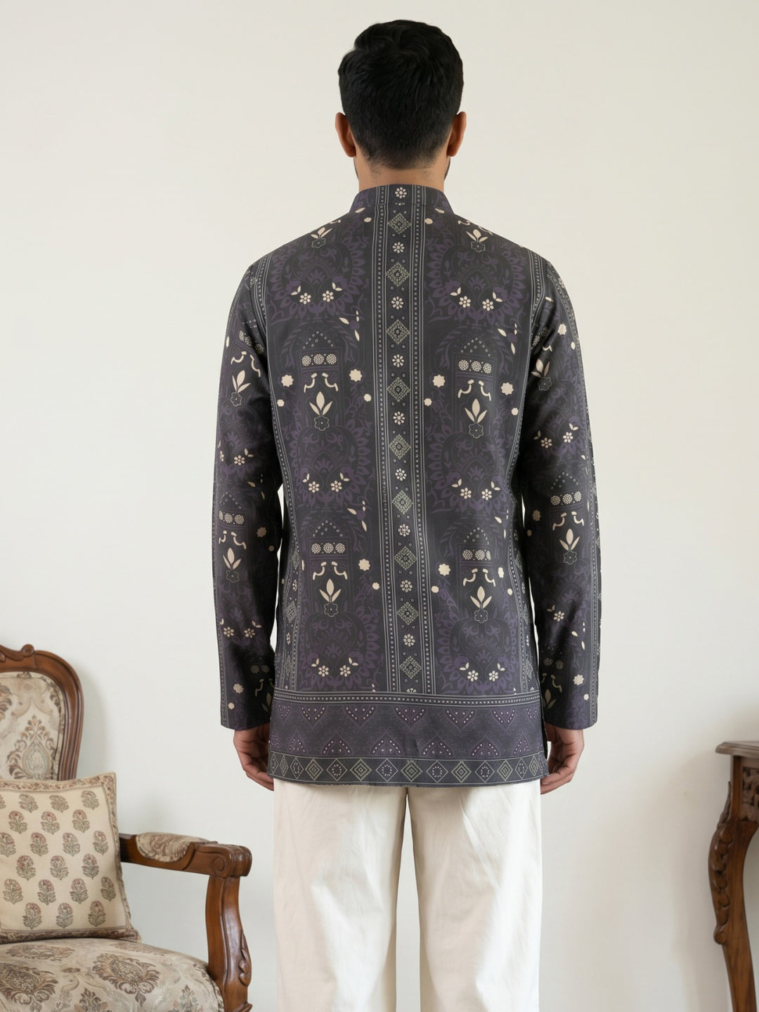 Cotton Blend Ethnic Printed Kurtas