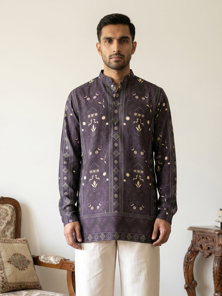 Cotton Blend Ethnic Printed Kurtas