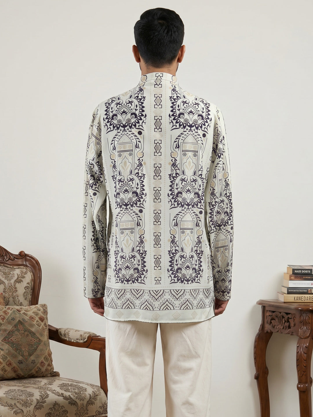 Cotton Blend Ethnic Printed Kurtas