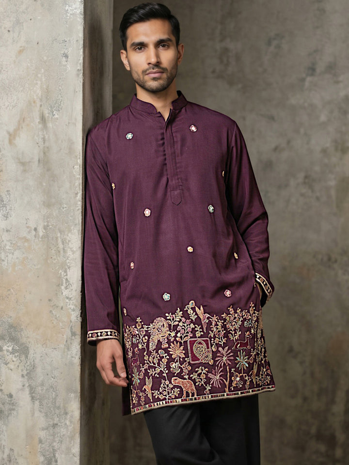 Japanese Fabric Embroidered Kurta