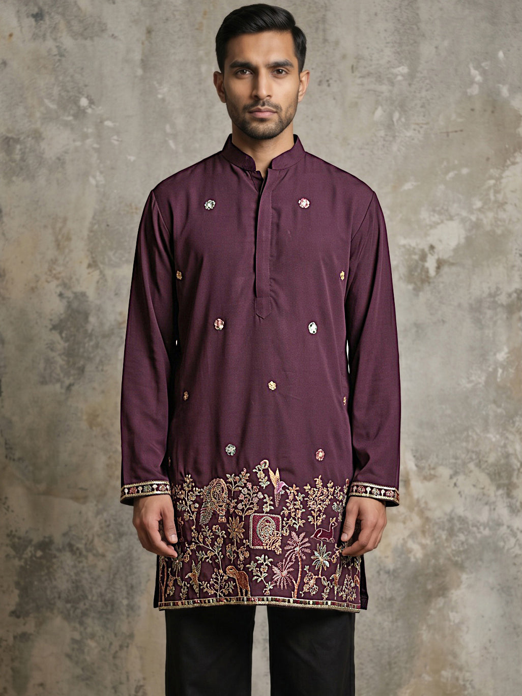 Japanese Fabric Embroidered Kurta