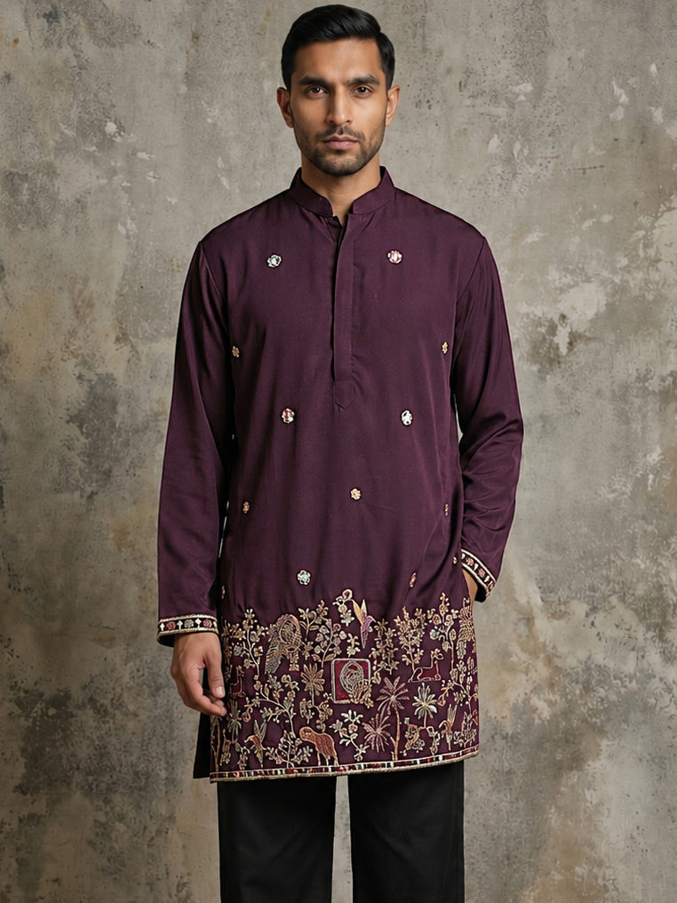 Japanese Fabric Embroidered Kurta