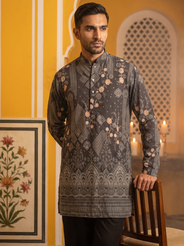 Traditional Cotton Blend Printed Kurta