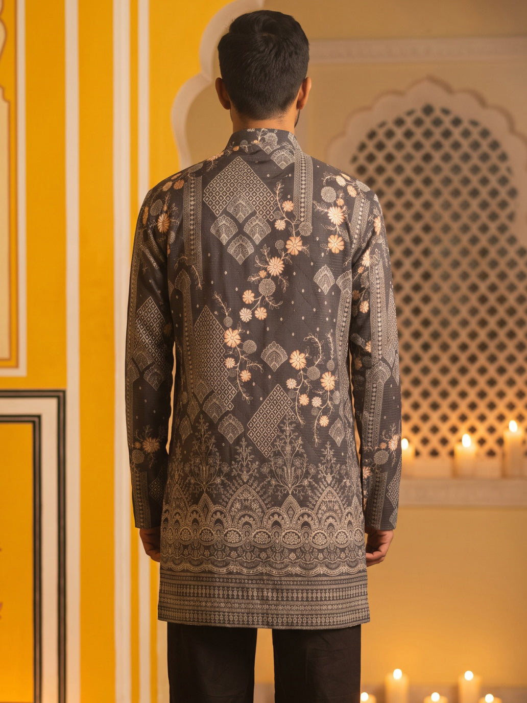 Traditional Cotton Blend Printed Kurta
