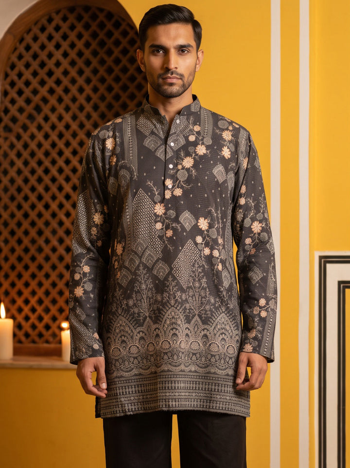 Traditional Cotton Blend Printed Kurta