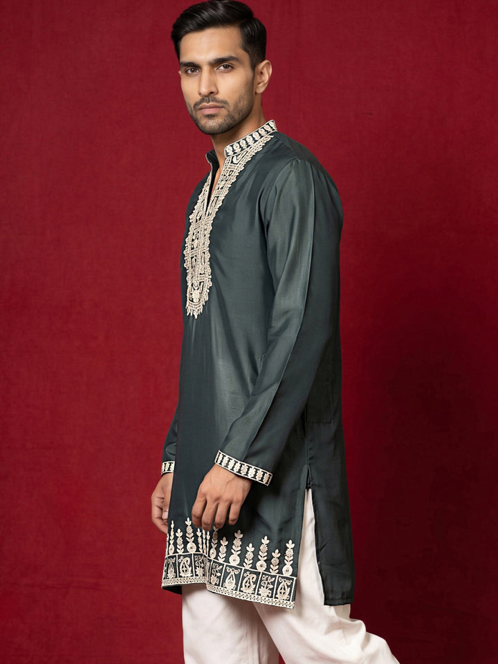 Japanese Fabric Designer Embroidered Kurta