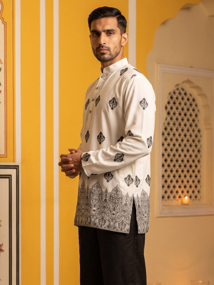 Cotton Blend Ethnic Printed Kurta