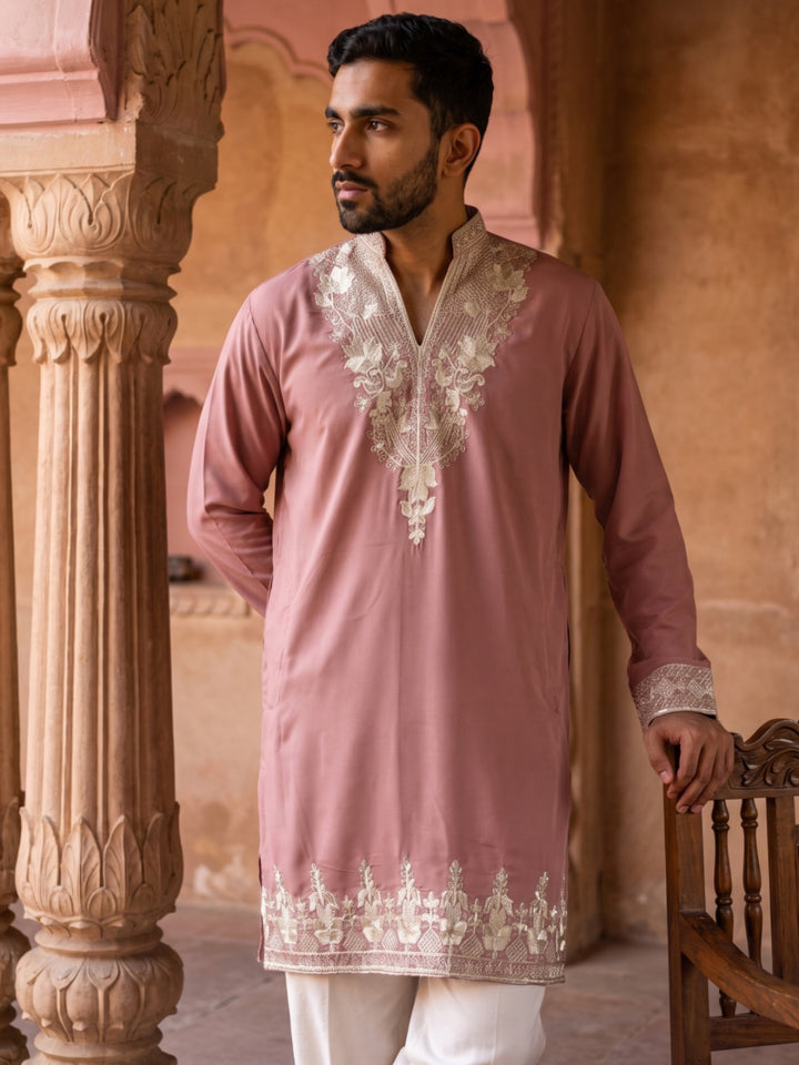 Embroidered Japanese Fabric Kurta
