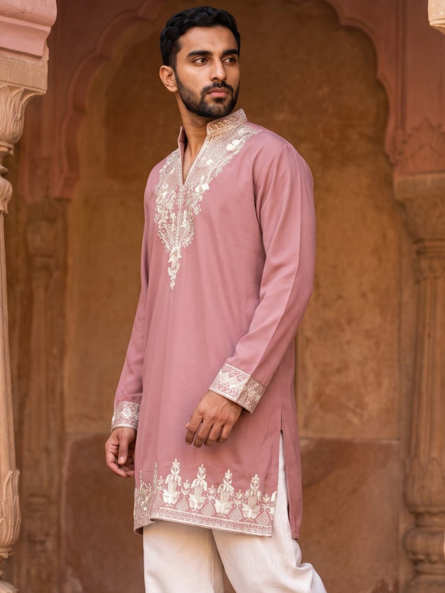 Embroidered Japanese Fabric Kurta