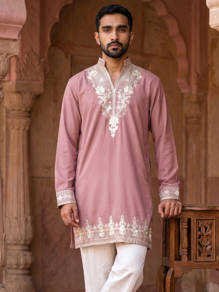 Embroidered Japanese Fabric Kurta