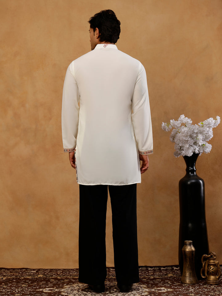 Japanese Fabric Embroidered Kurta &amp; Korean Pants Set