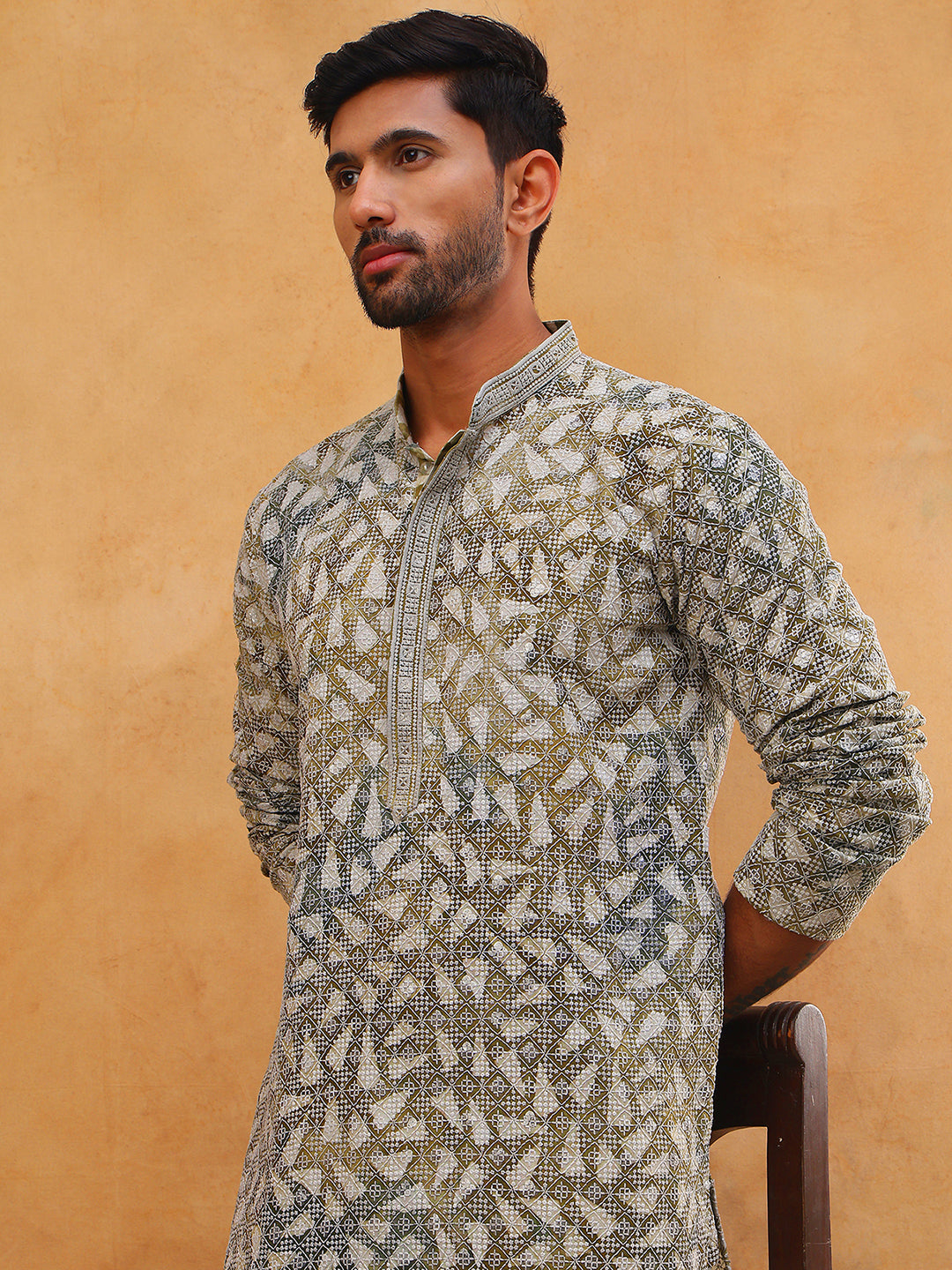Printed & Embroidered Kurta Pyjama Set