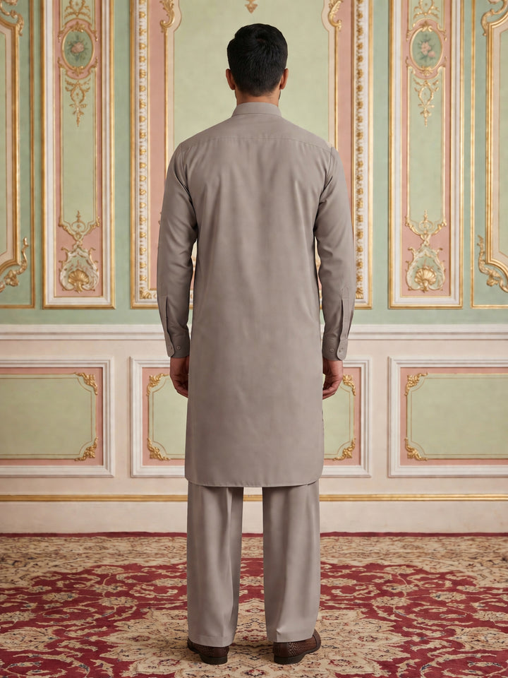 Premium Japanese Embroidery Pathani Kurta Set