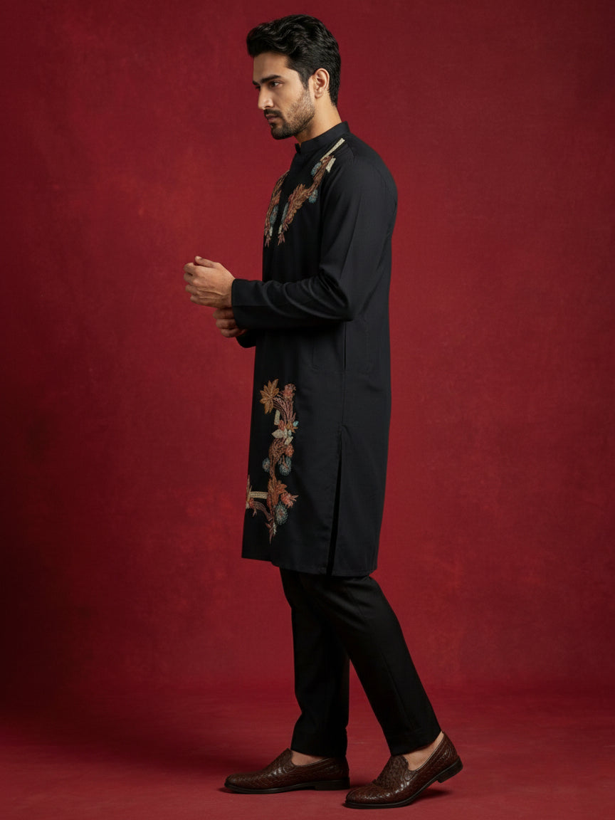 Japanese Imported Fabric Embroidered Kurta Set