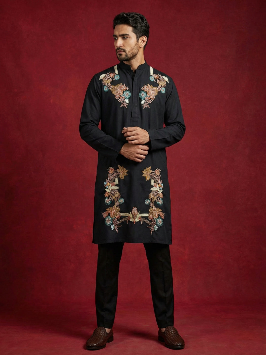 Japanese Imported Fabric Embroidered Kurta Set