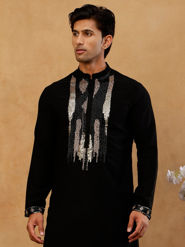 Japanese Fabric Embroidered Kurta With Korean Pants
