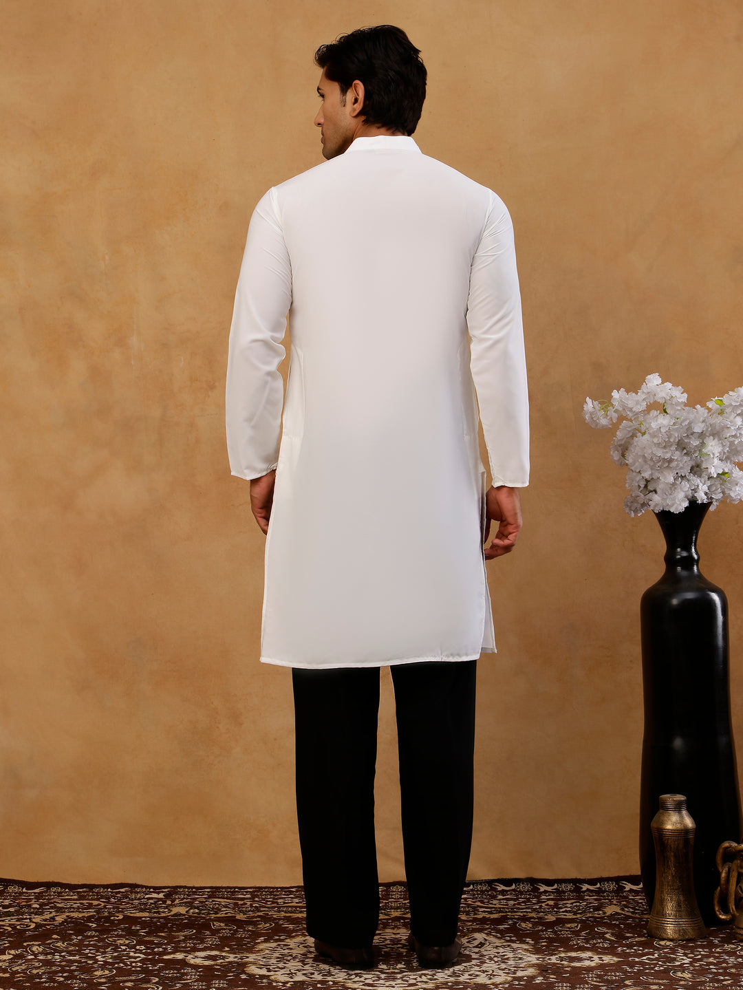 Japanese Fabric Embroidered Kurta With Korean Pants
